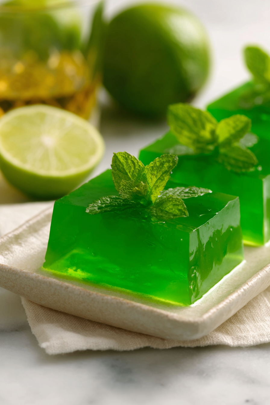 mint julep jello shots