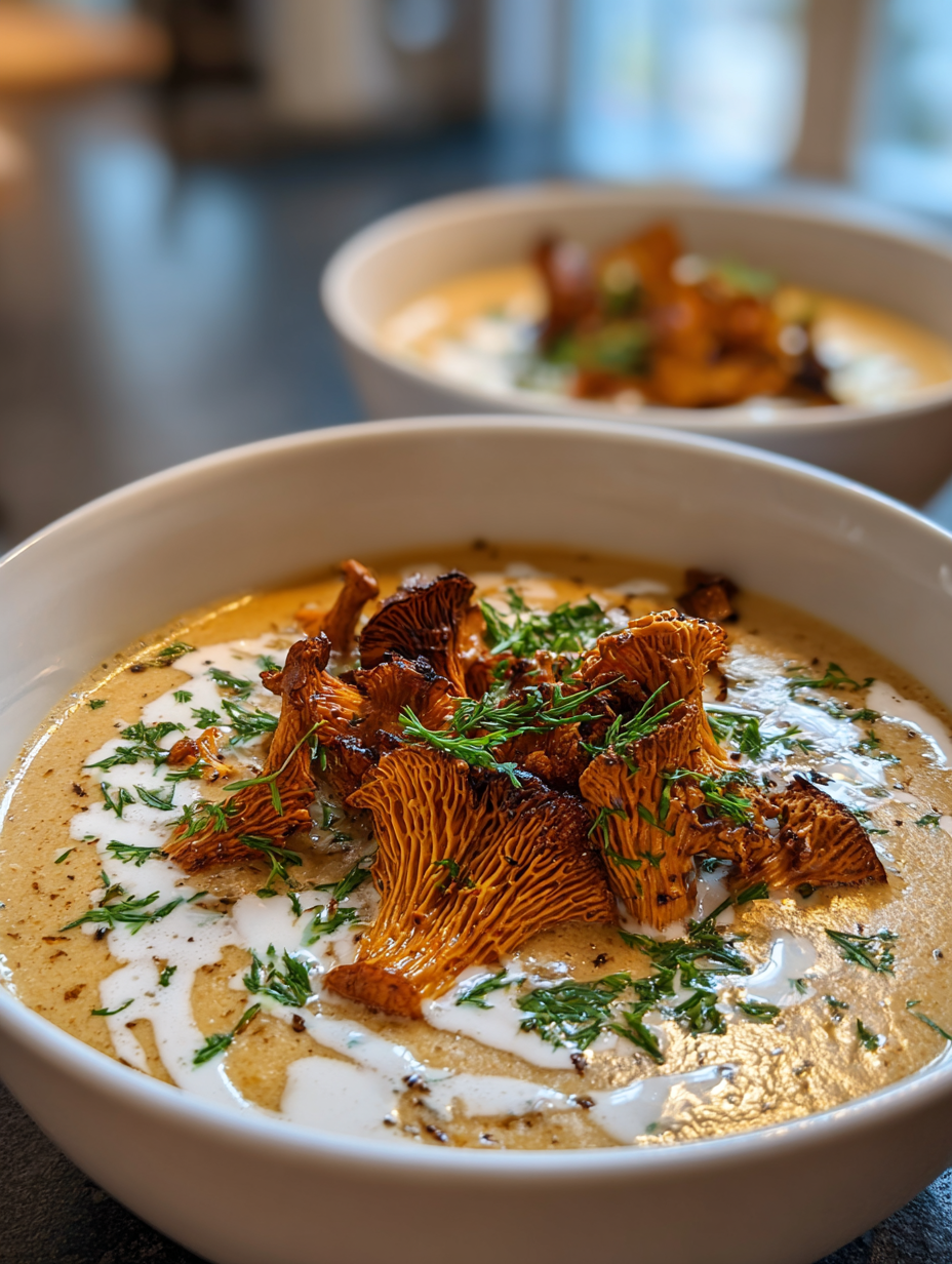 pfifferlinge rezepte: cremige Sahnesauce mit Bandnudeln genießen pfifferlinge rezepte