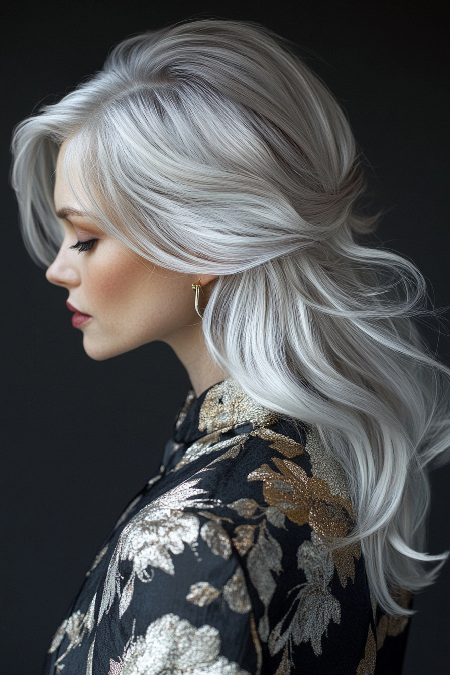 15+ Sparkling Hair Tinsel Ideas to Add Magic to Your Mane (All Colors!). - 1. The Classic Gold and Silver Mix