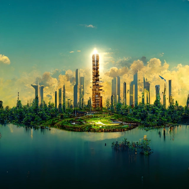 Prompt: solarpunk utopia, totempoles, 8k, highly detailed, futuristic architecture, forest city, daytime, bright, greenspace, photorealistic