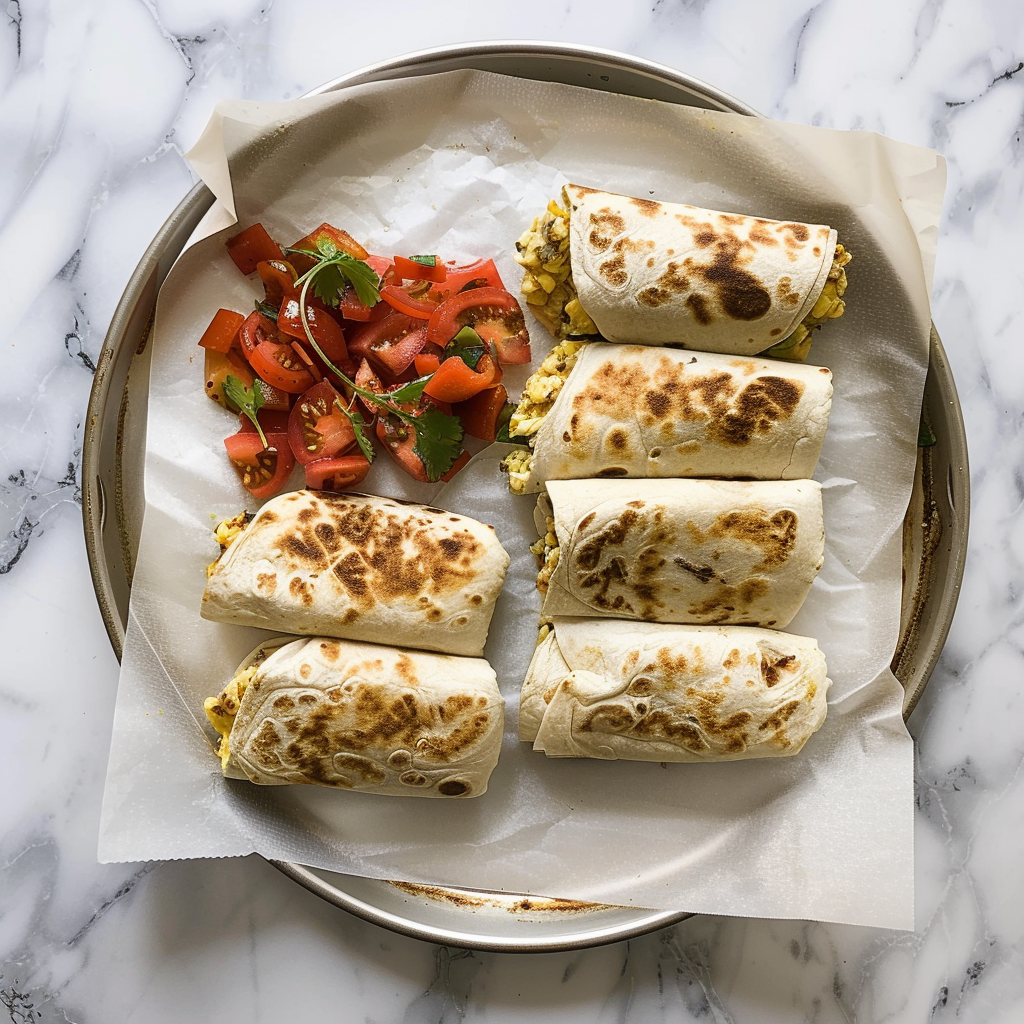 Sheet Pan Breakfast Burritos Deliver Protein Power 5 0 0