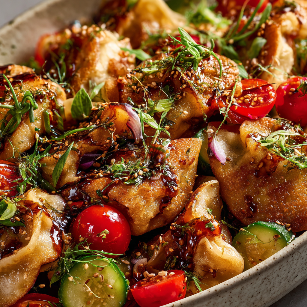 Why Pot Sticker Panzanella Is Your New Favorite Dish