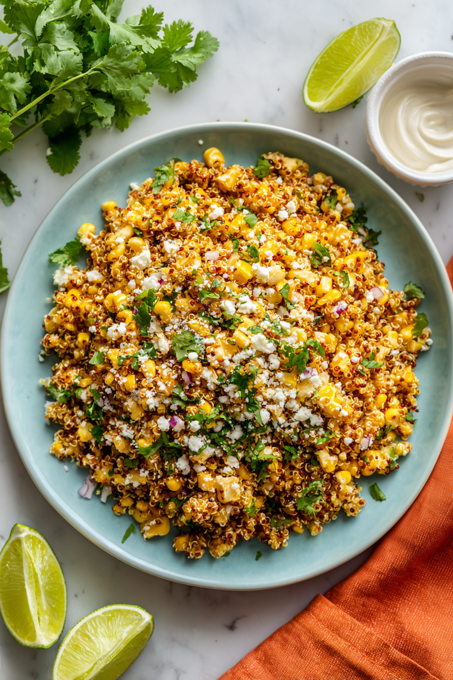 mexican street corn quinoa salad (no pasta)