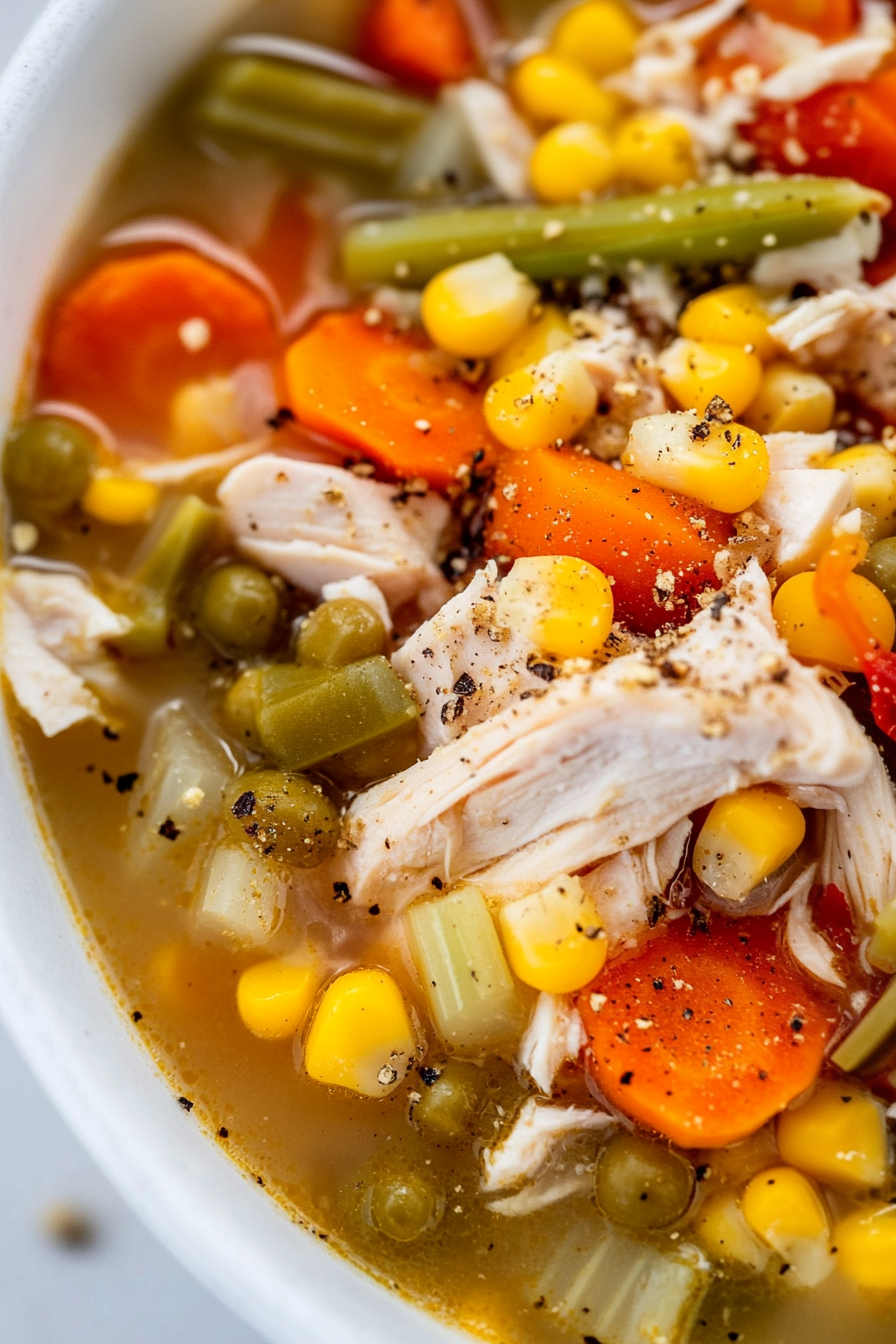 rotisserie chicken vegetable soup