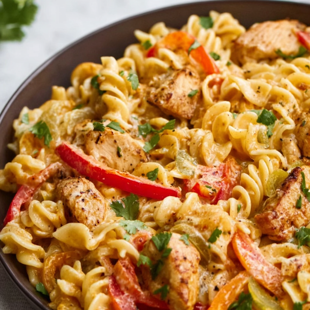 Cozy Easy Fajita Chicken Pasta Dinner