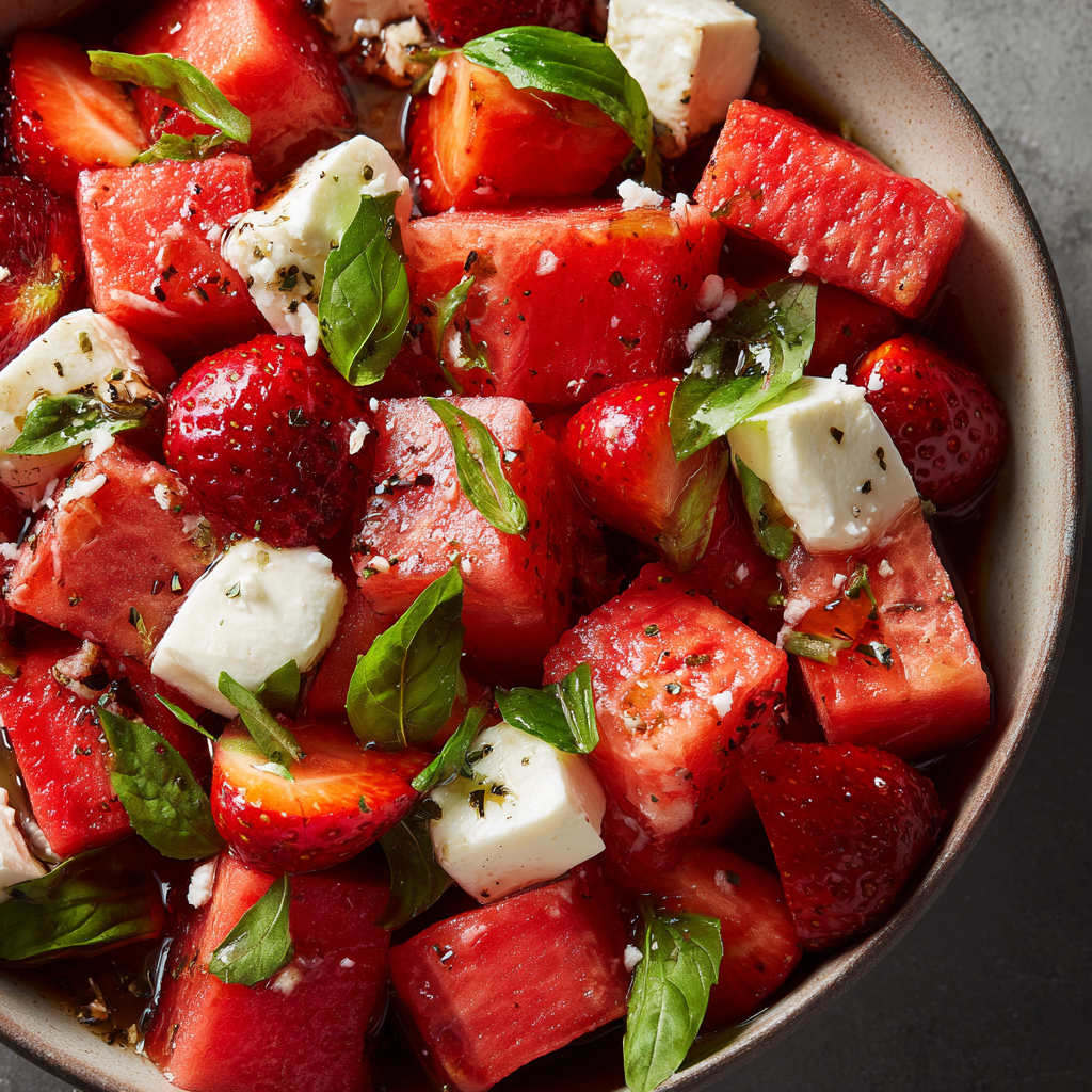 Why Watermelon Strawberry Caprese Salad is a Must-Try