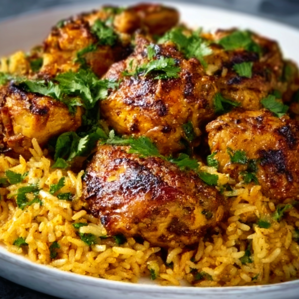 Cozy Moroccan Chicken & Rice Dinner