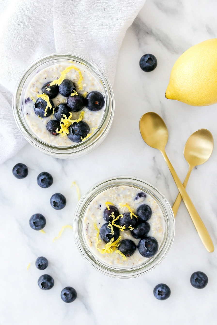 lemon blueberry overnight oats