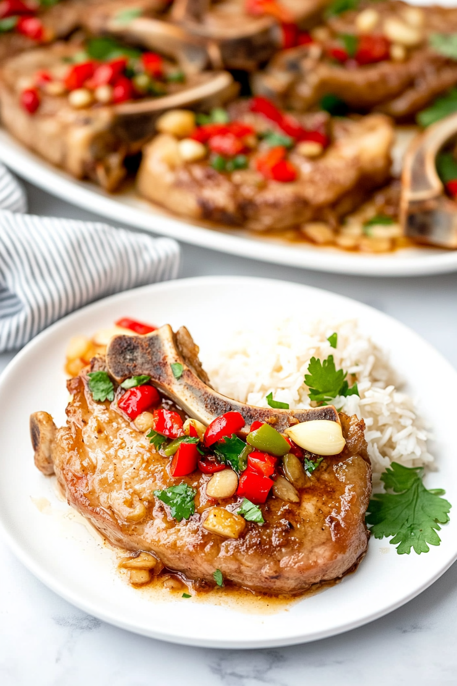 pork chops with vinegar peppers