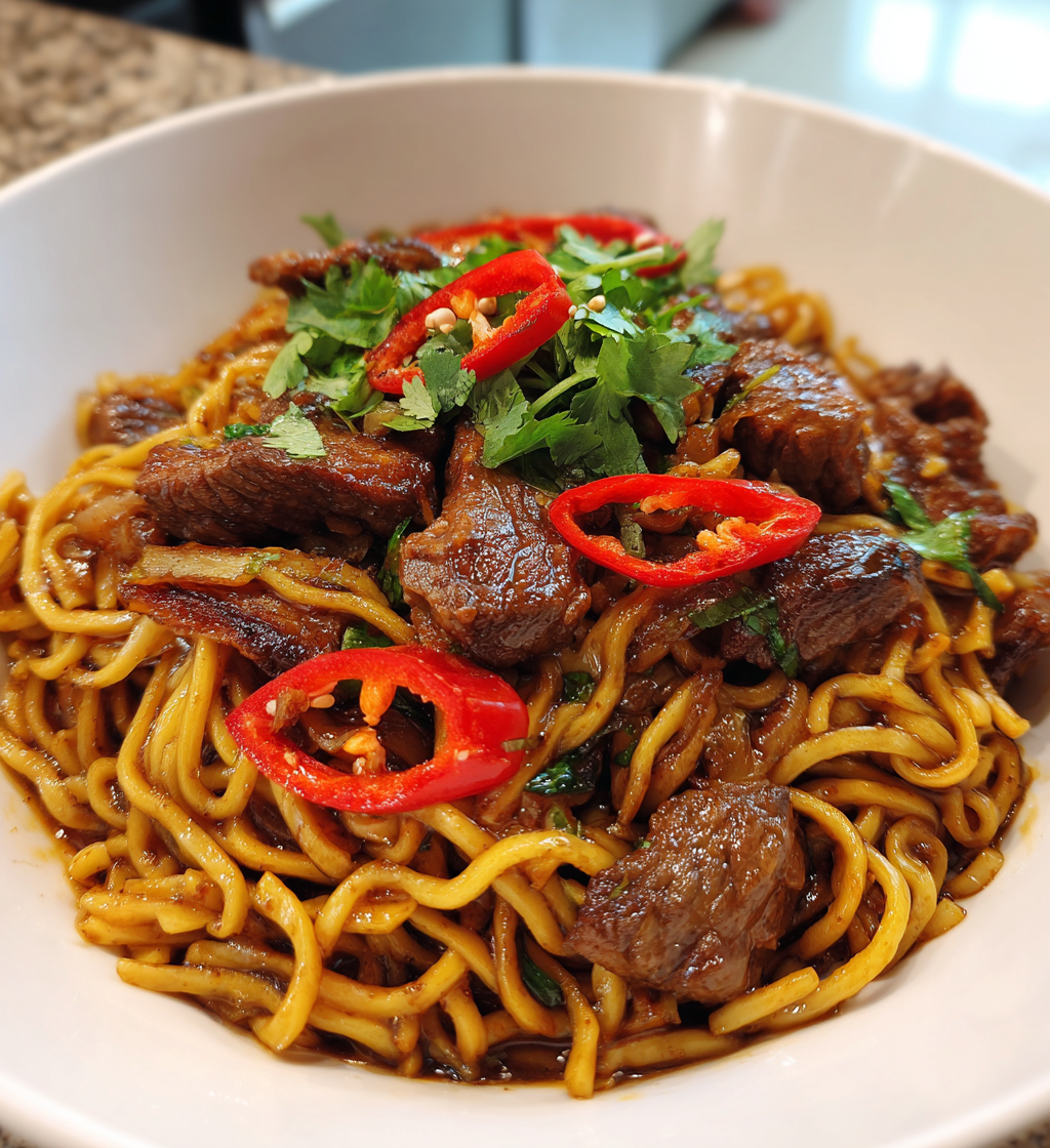 Black Pepper Beef Noodles - detail 1