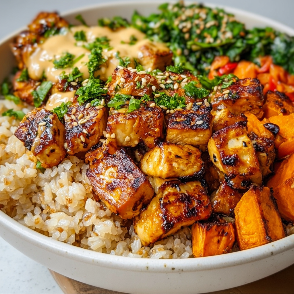 Cozy Chicken & Sweet Potato Rice Bowl Dinner