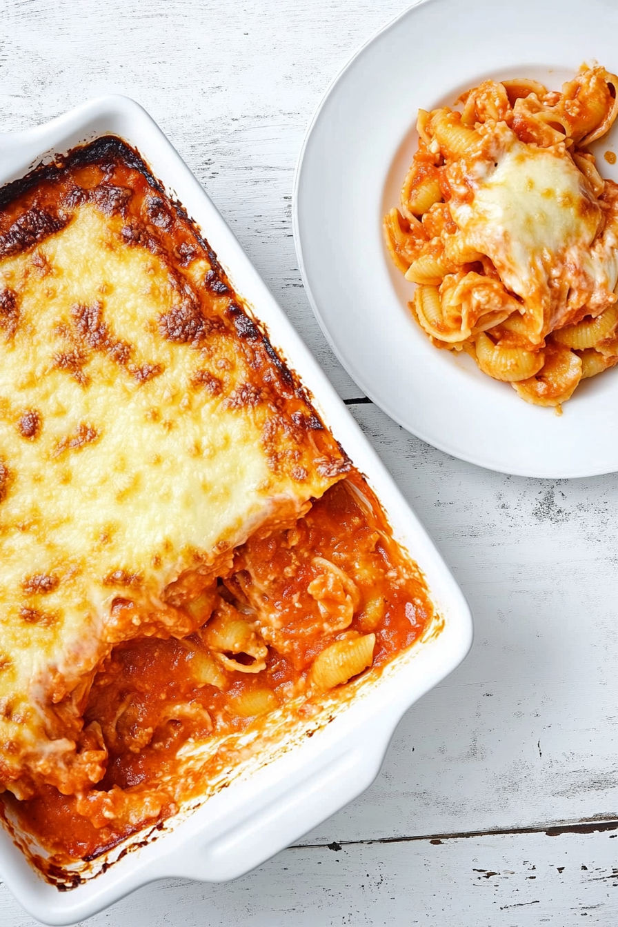 tomato soup pasta bake