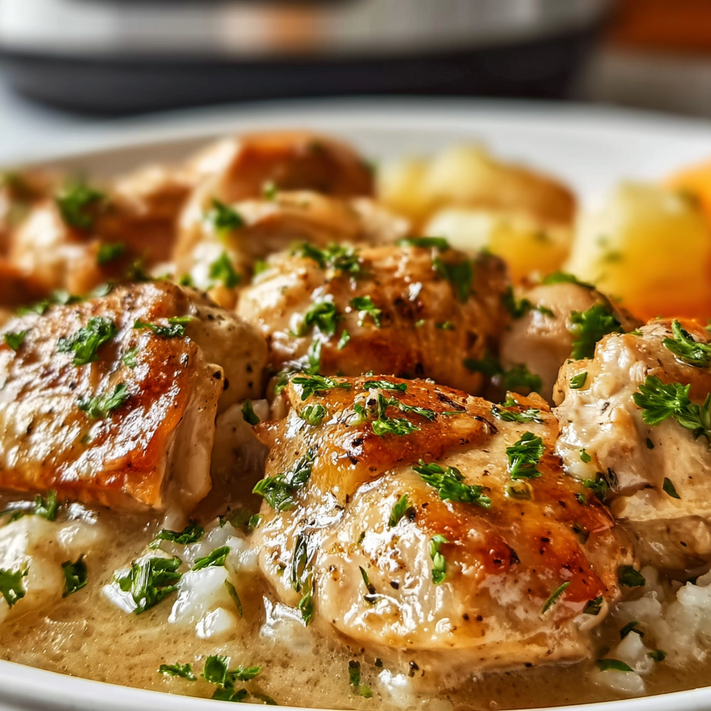 Crockpot No Peek Chicken