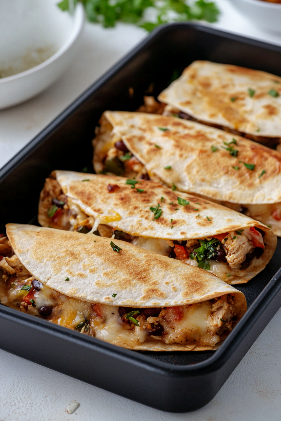 baked chicken quesadilla