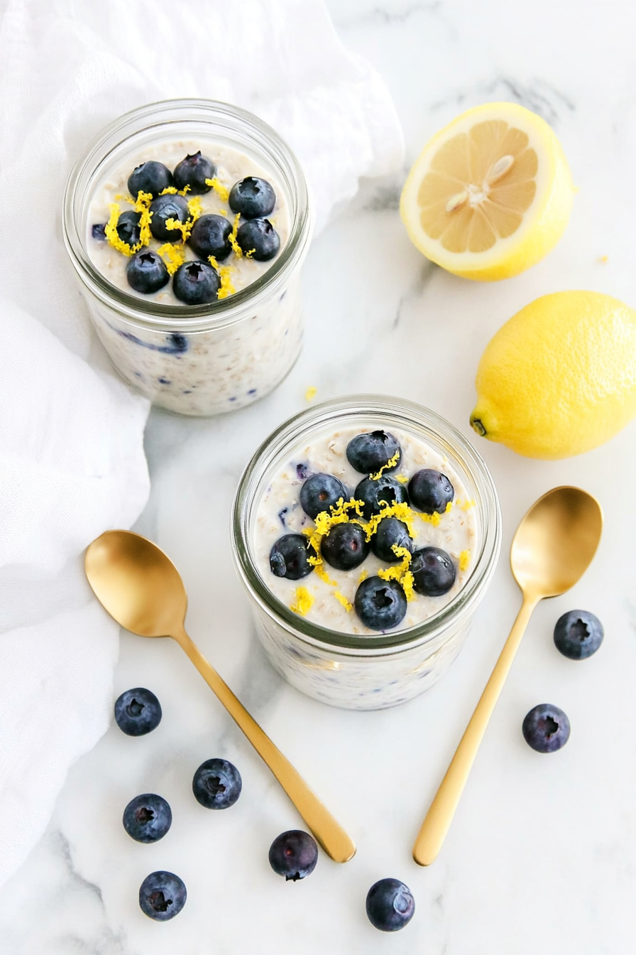 lemon blueberry overnight oats