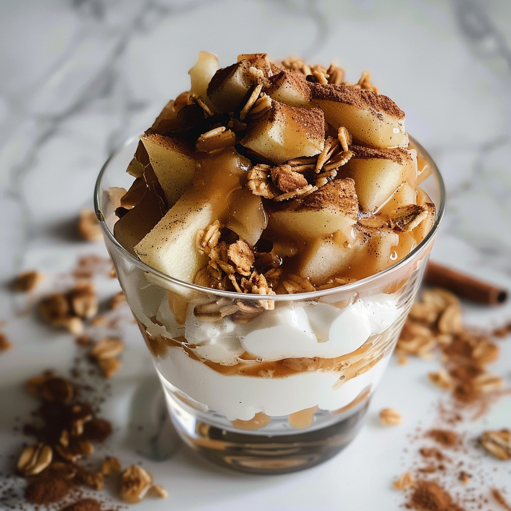 Cinnamon Apple Greek Yogurt Parfait for a Healthy Snack 4 0 2
