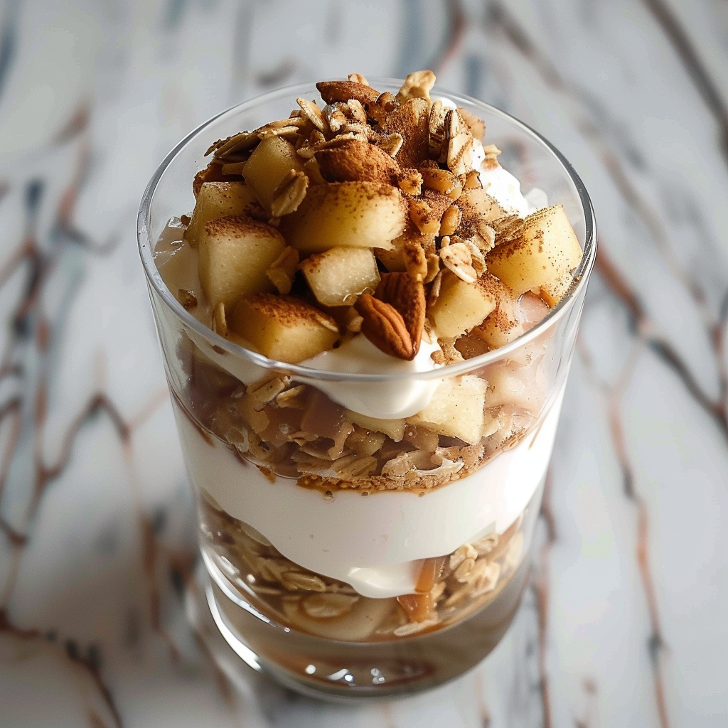 Cinnamon Apple Greek Yogurt Parfait for a Healthy Snack 5 0 3
