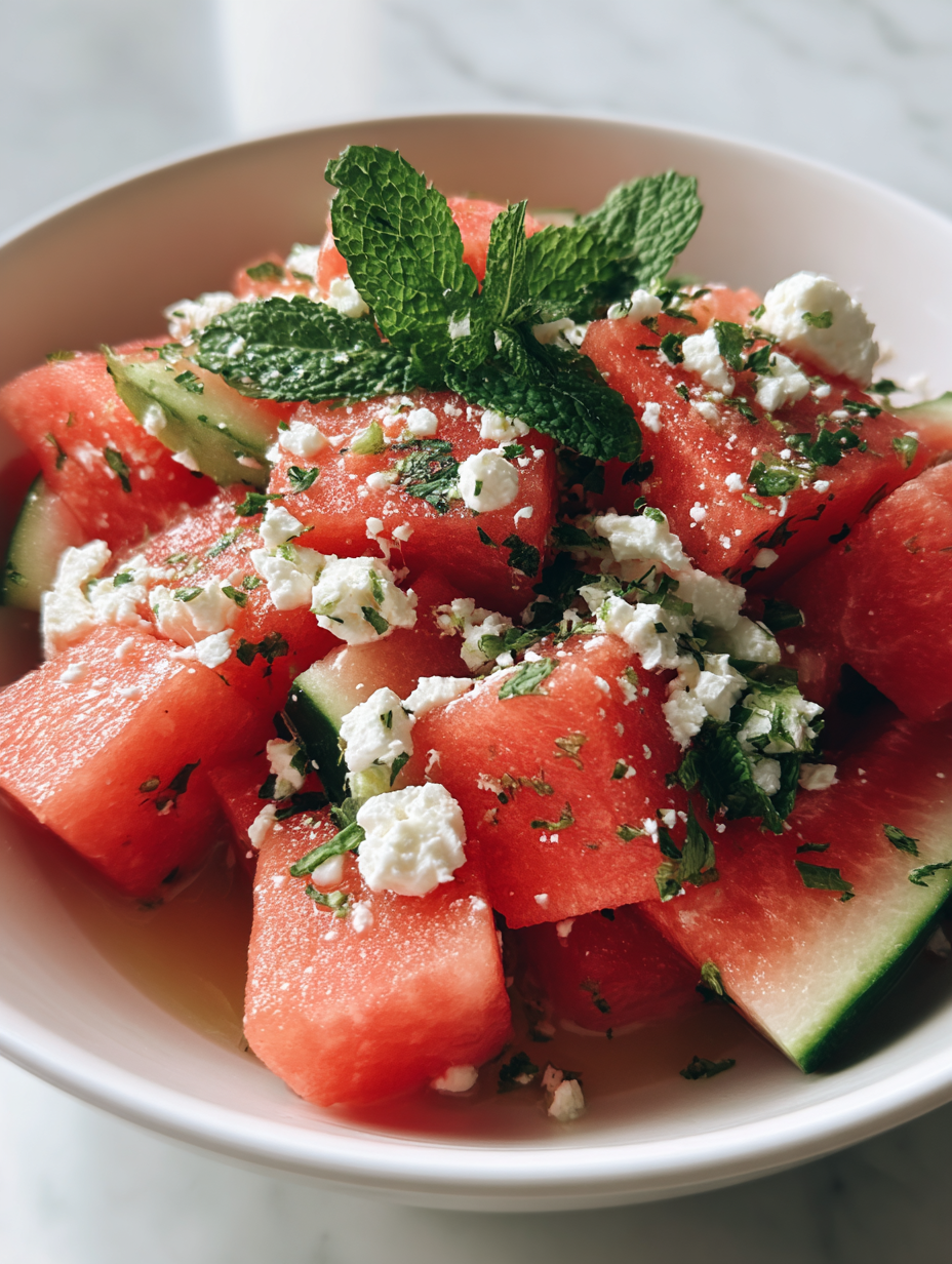 melonen feta salat rezept