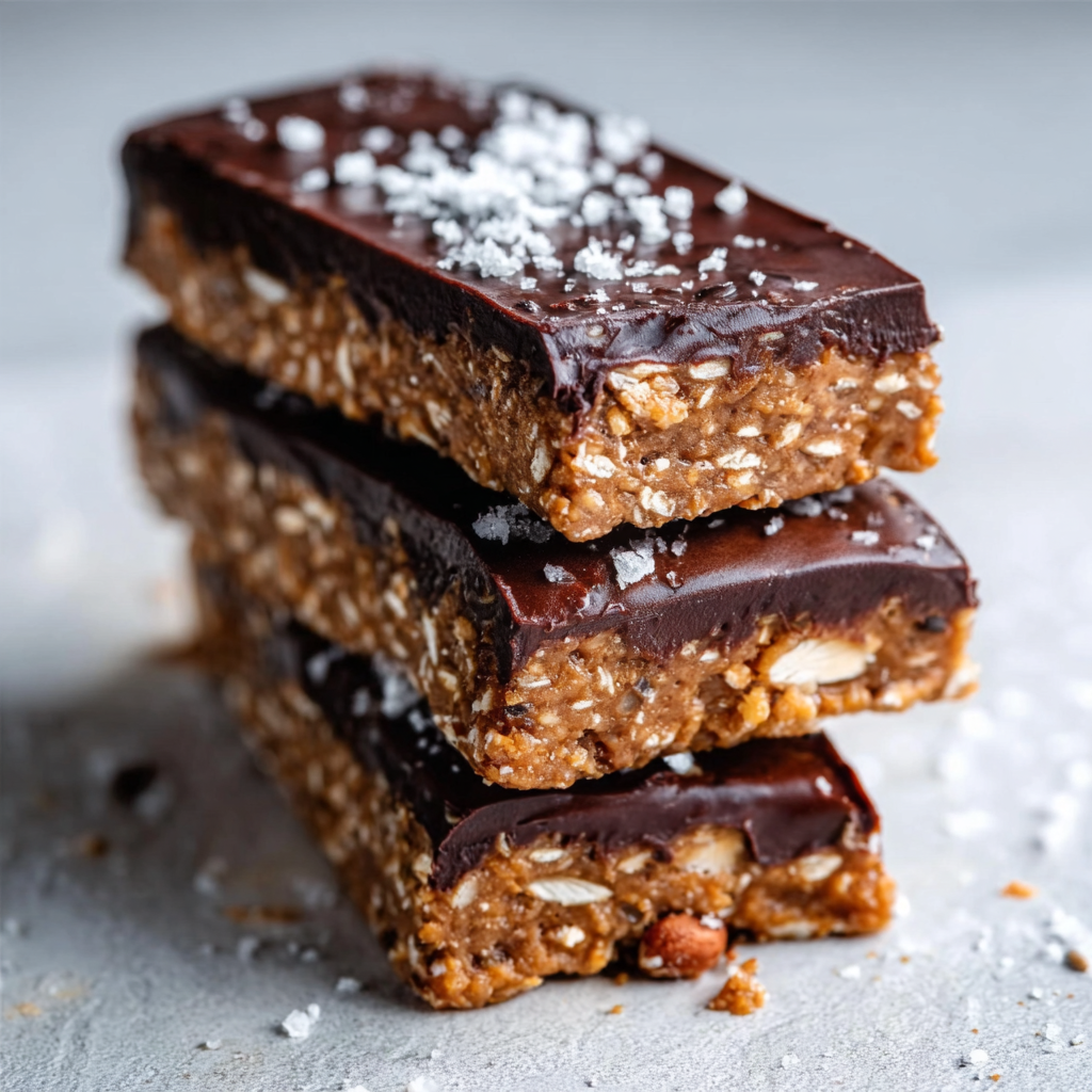 Hand pressing gluten free protein bar mixture into a parchment-lined baking dish.