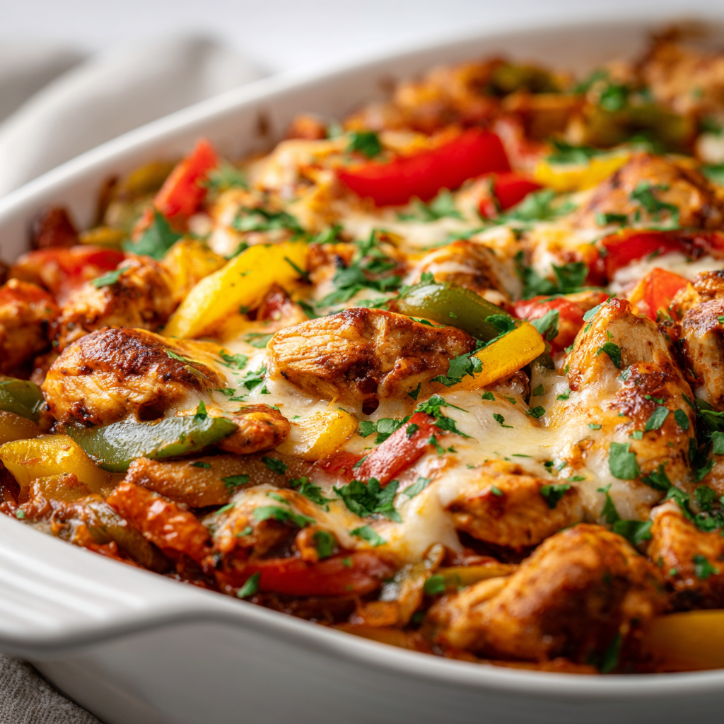 Cozy Chicken Fajita Casserole