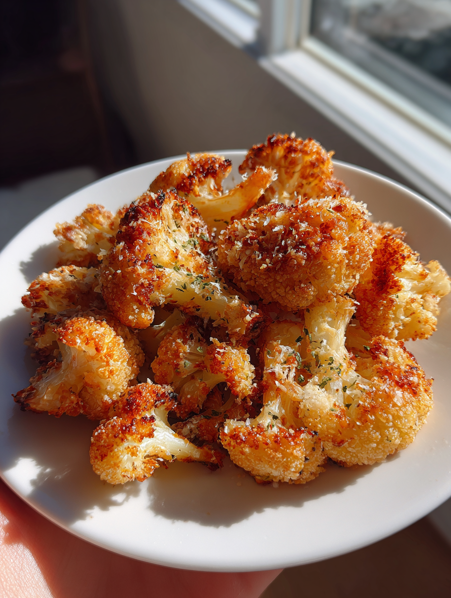 blumenkohl rezepte airfryer: Knuspriger Blumenkohl mit Parmesan blumenkohl rezepte airfryer