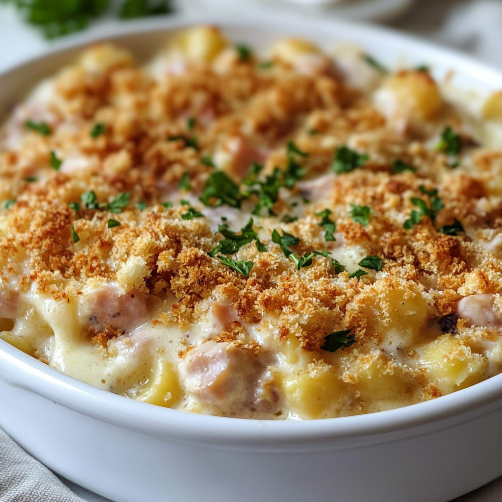 Cozy Chicken Cordon Bleu Casserole