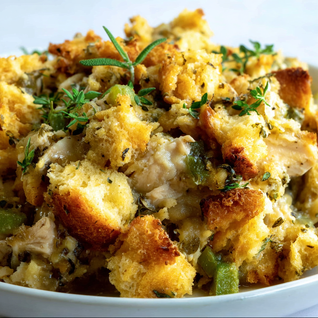Slow Cooker Chicken Stuffing
