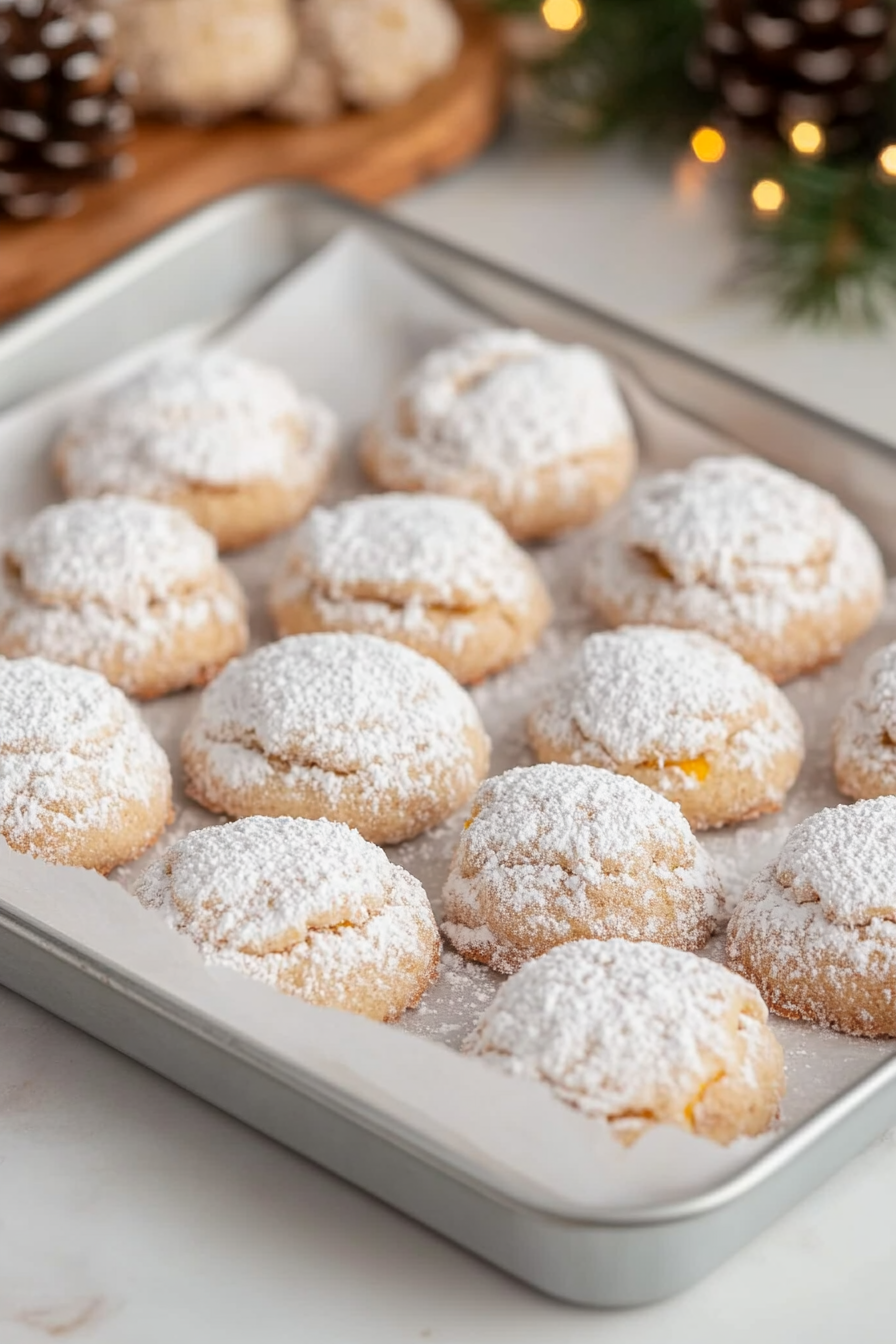 christmas cookies with orange zest