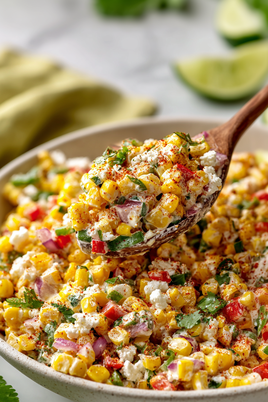 vegan mexican street corn salad (no pasta)