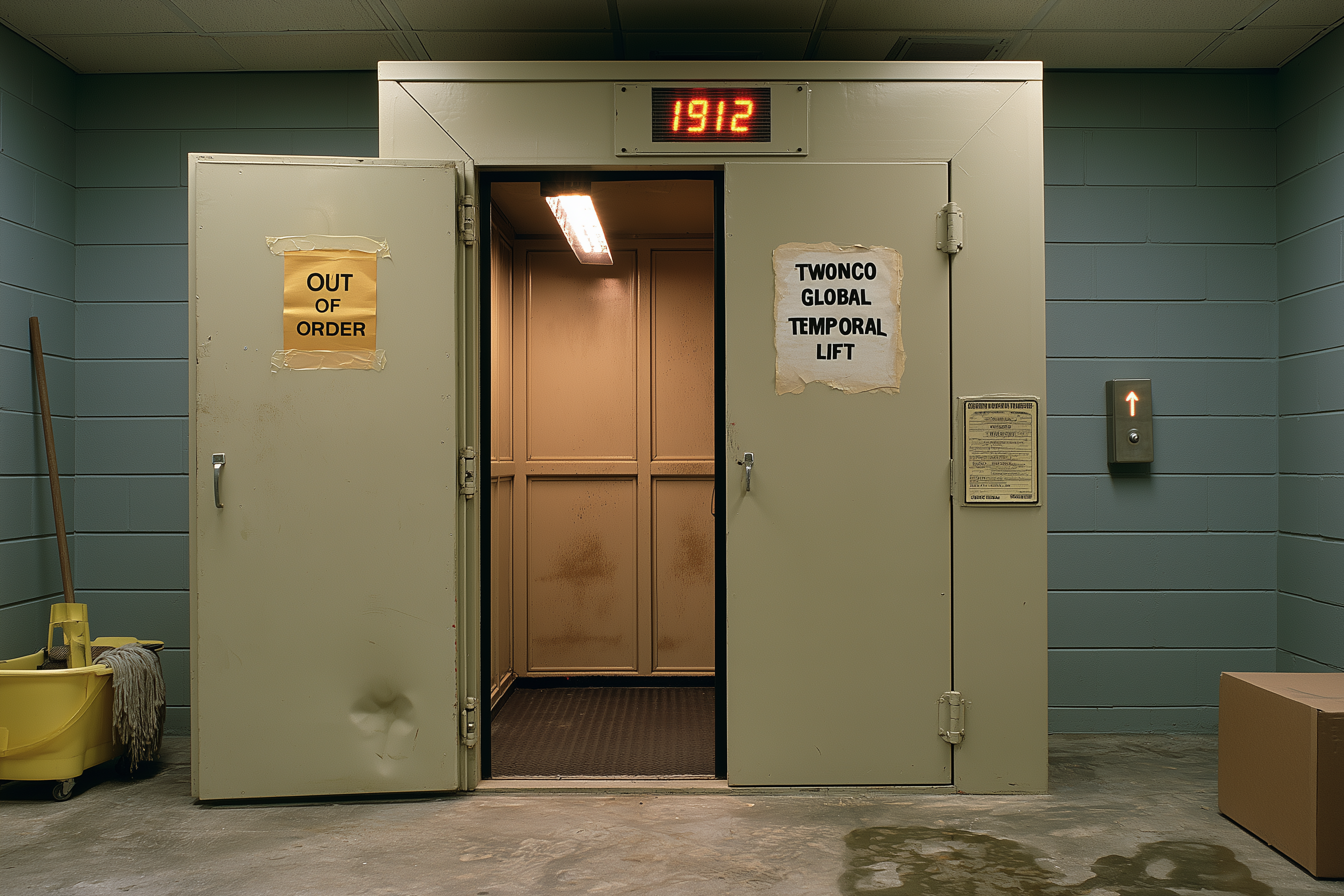 The Twonco Lift — our proprietary temporal delivery vehicle