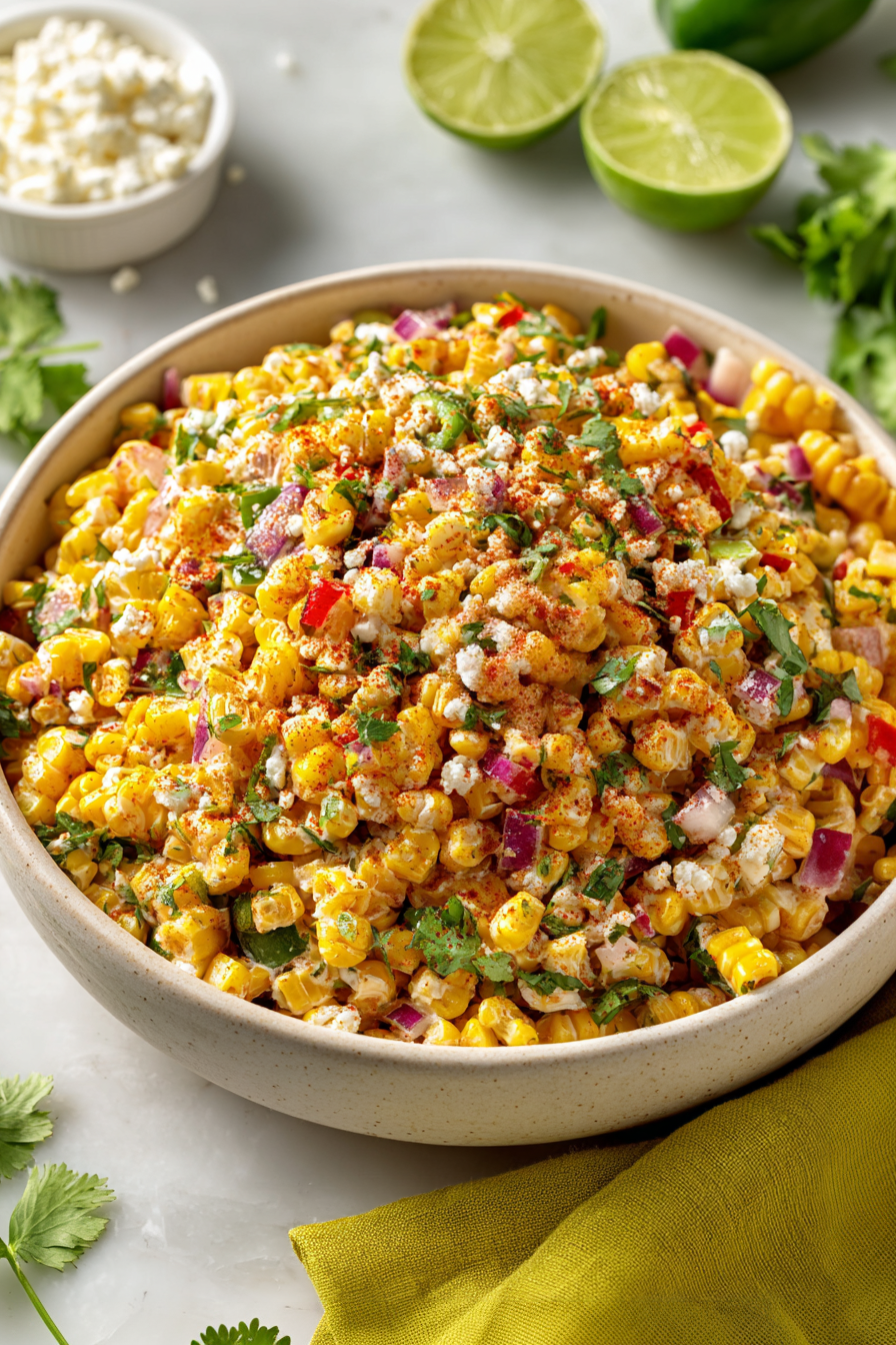 vegan mexican street corn salad (no pasta)