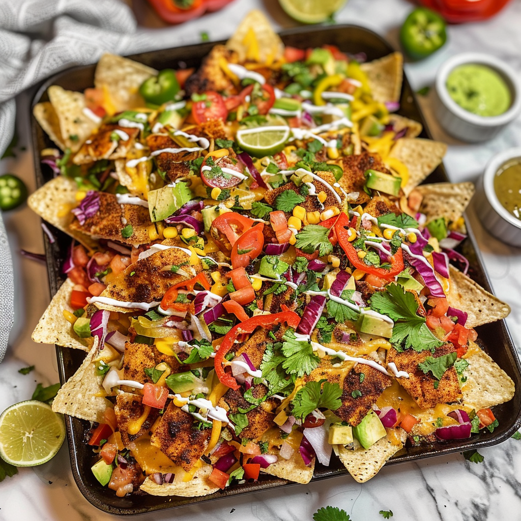 Blackened Tilapia Nachos: High Protein Meal 3 0 2