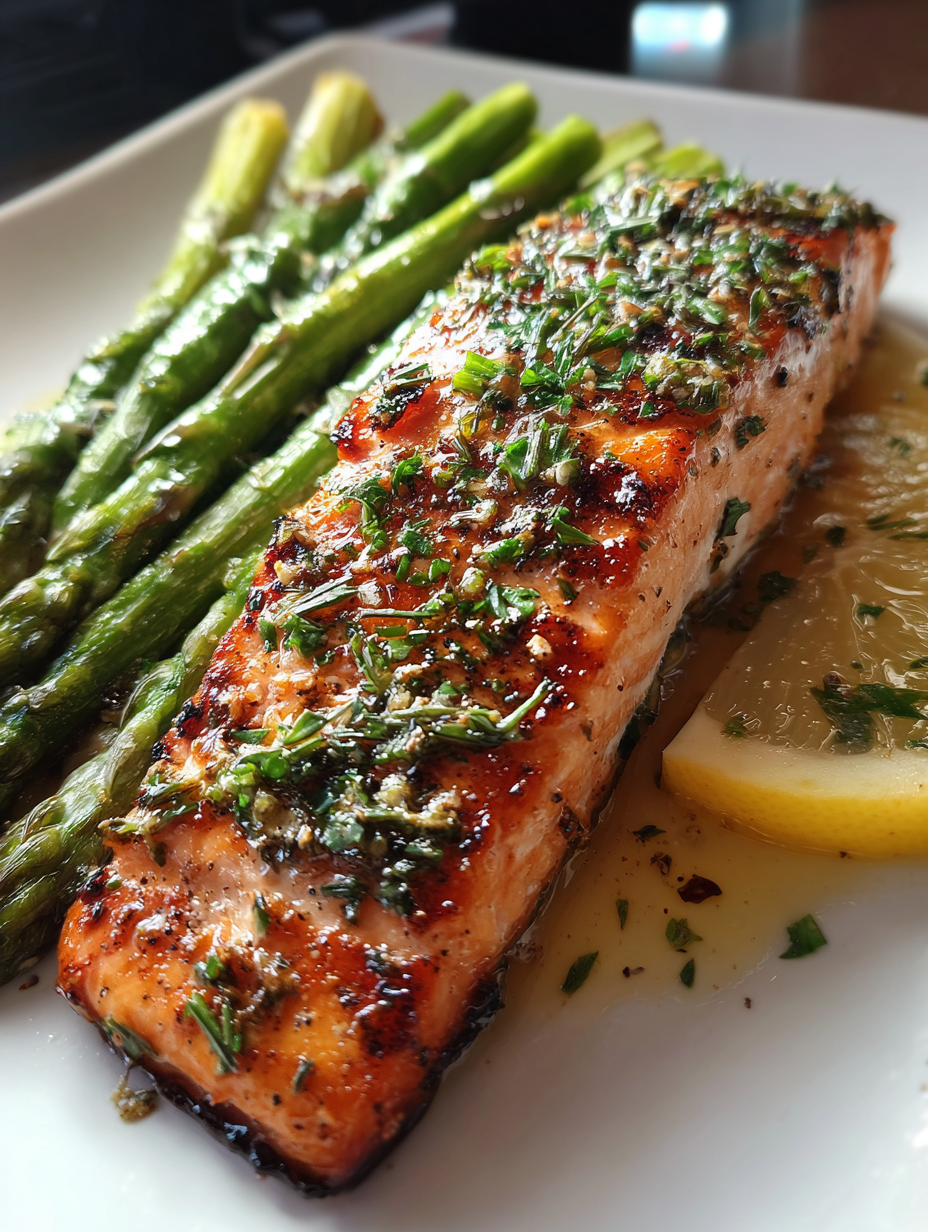 Gegrilde Zalm met Kruiden