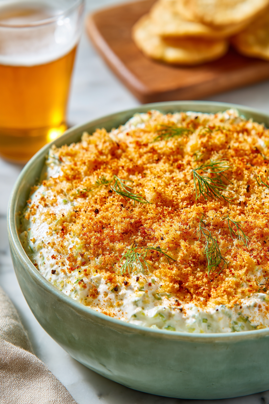 fried dill pickle dip