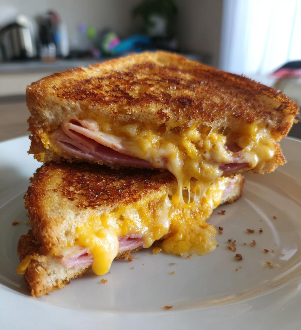 Air Fryer Cheese & Ham Toastie - detail 1