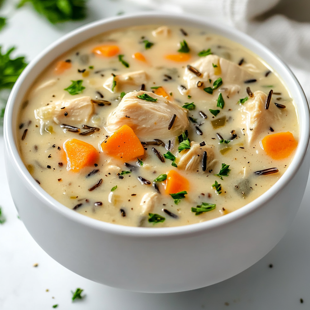 Cozy Chicken and Wild Rice Soup