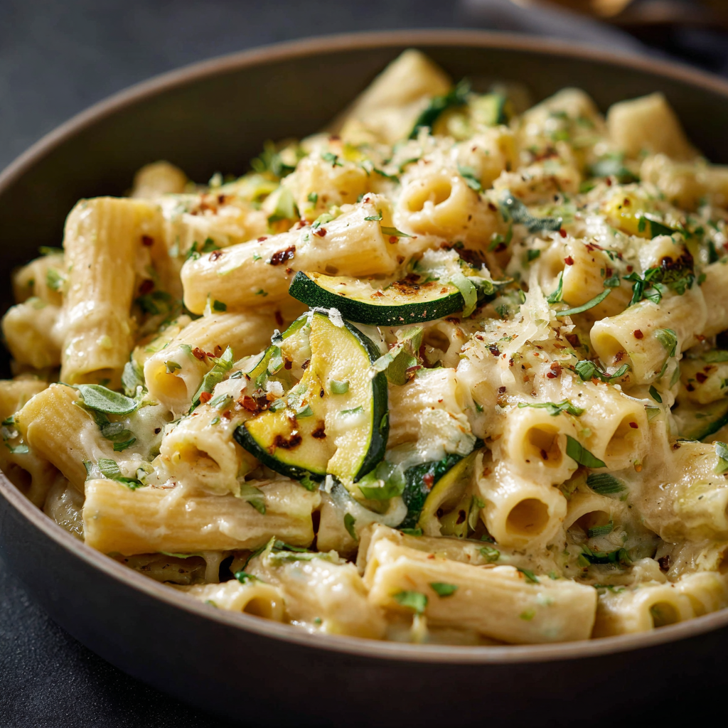 Creamy One Pot Pasta with Zucchini Delight