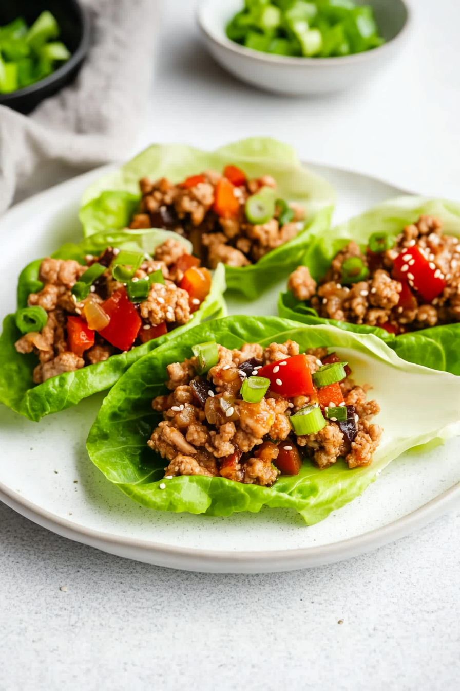 ground chicken lettuce wraps
