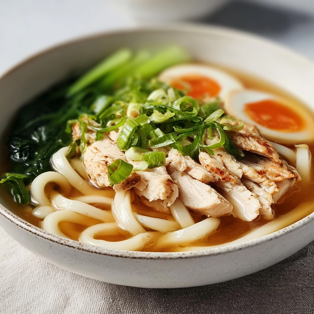 Cozy Chicken Udon Soup
