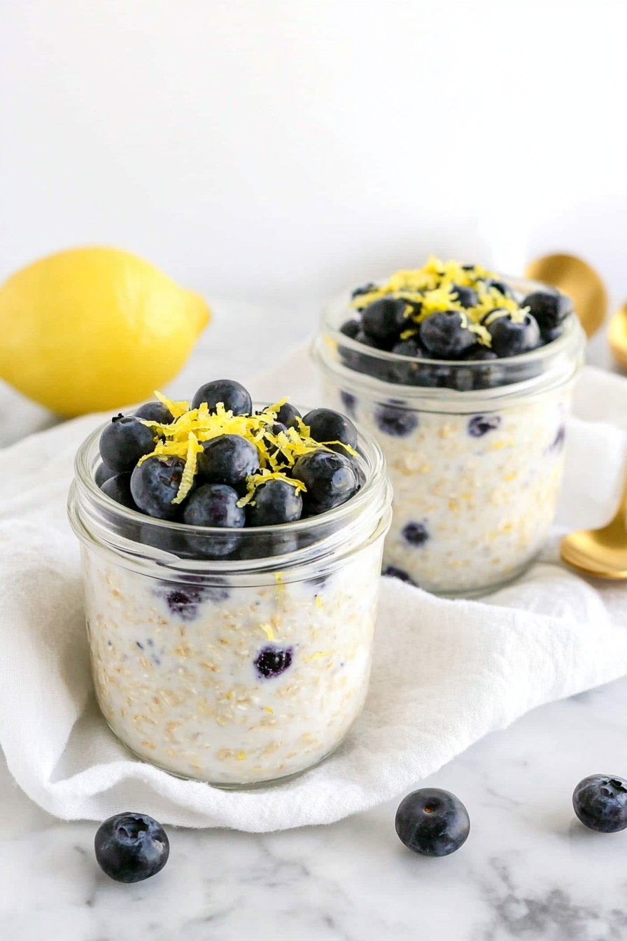 lemon blueberry overnight oats