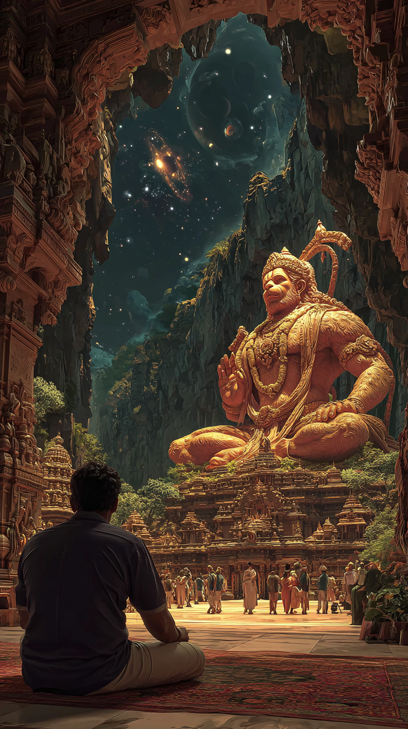 Panoramic view from the temple ascent.