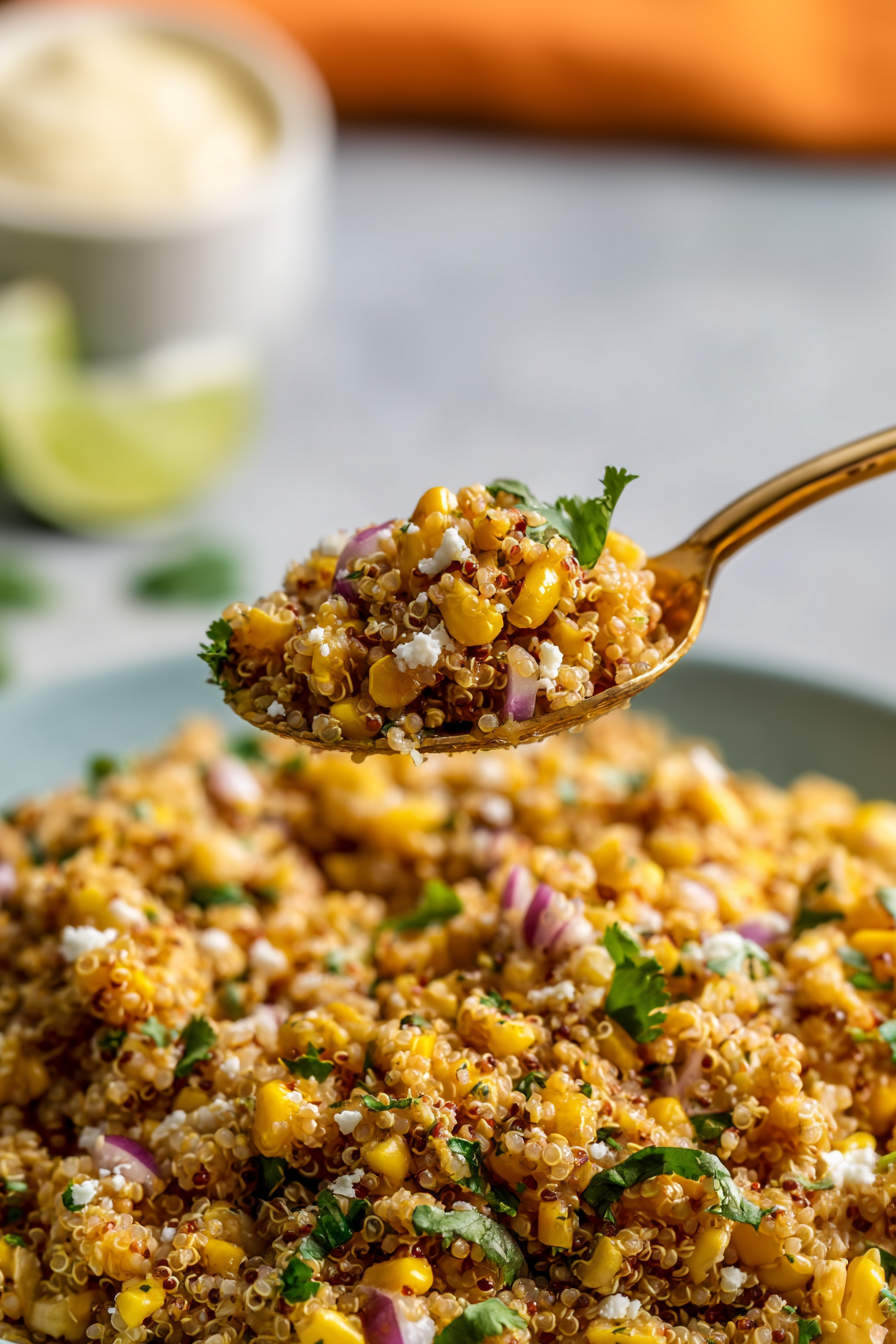 mexican street corn quinoa salad (no pasta)