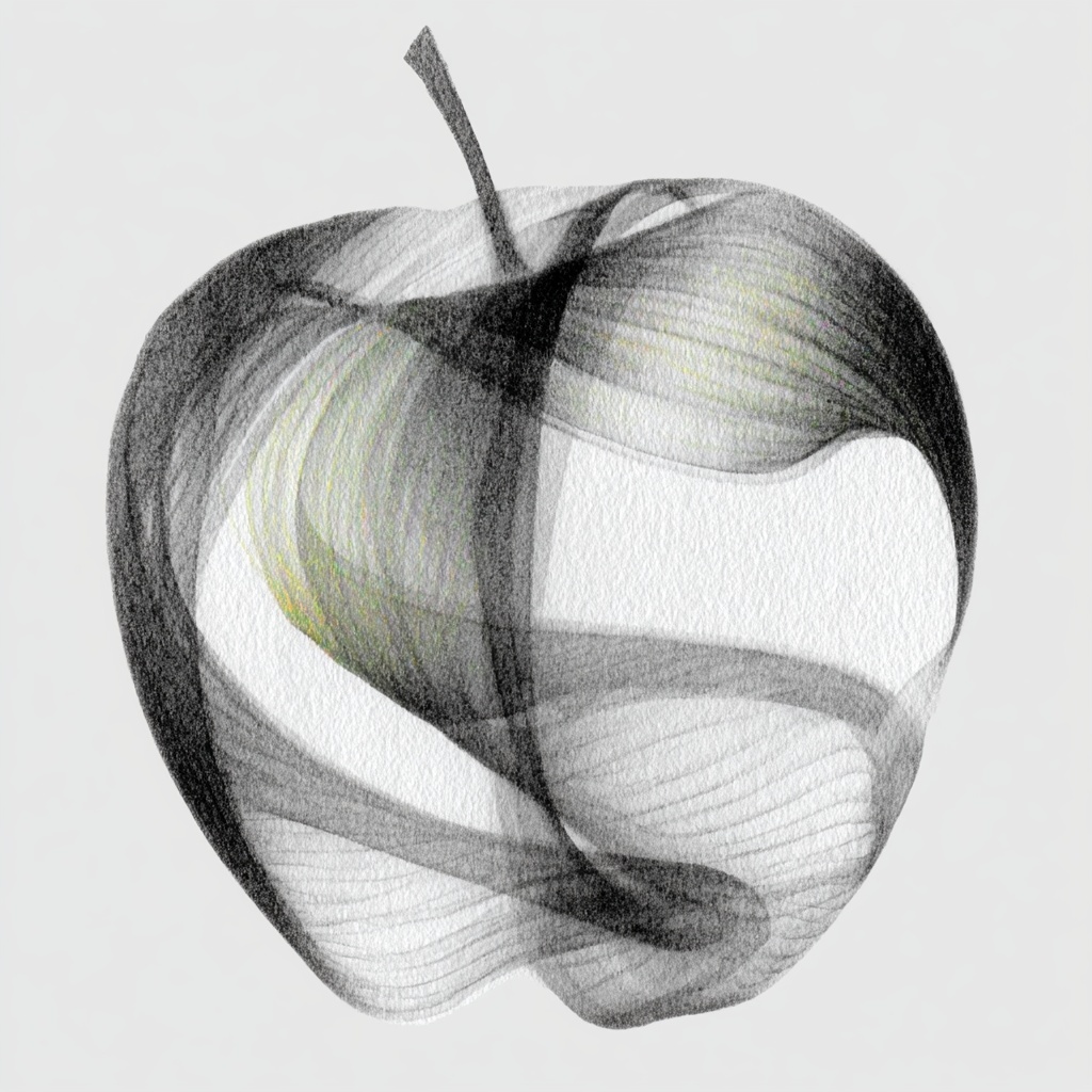線画　完全オリジナル　テーマは「apple」 Image