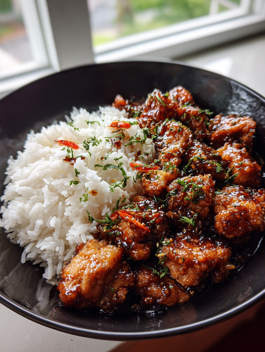 Kip Teriyaki met Rijst