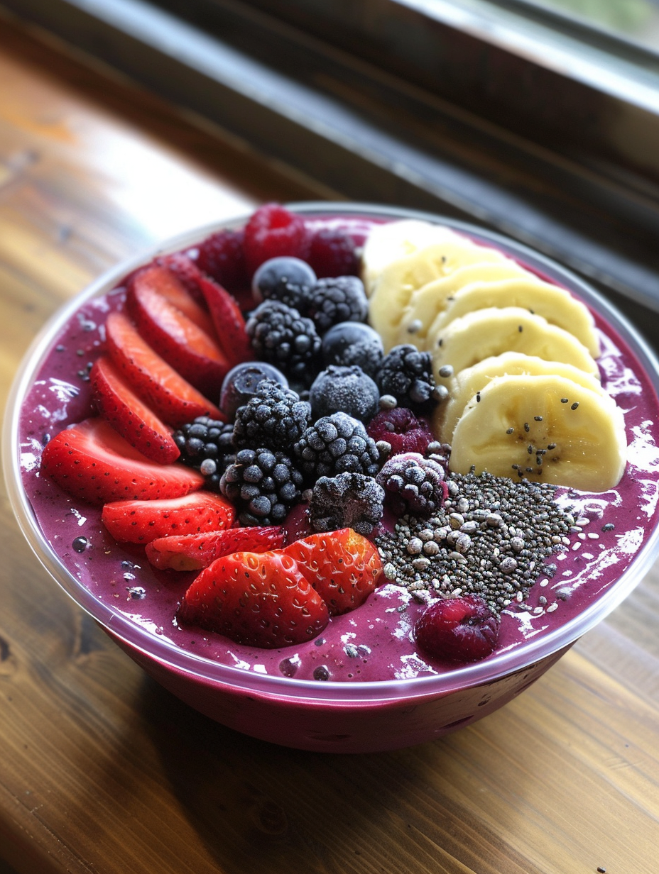 smoothie bowl na śniadanie