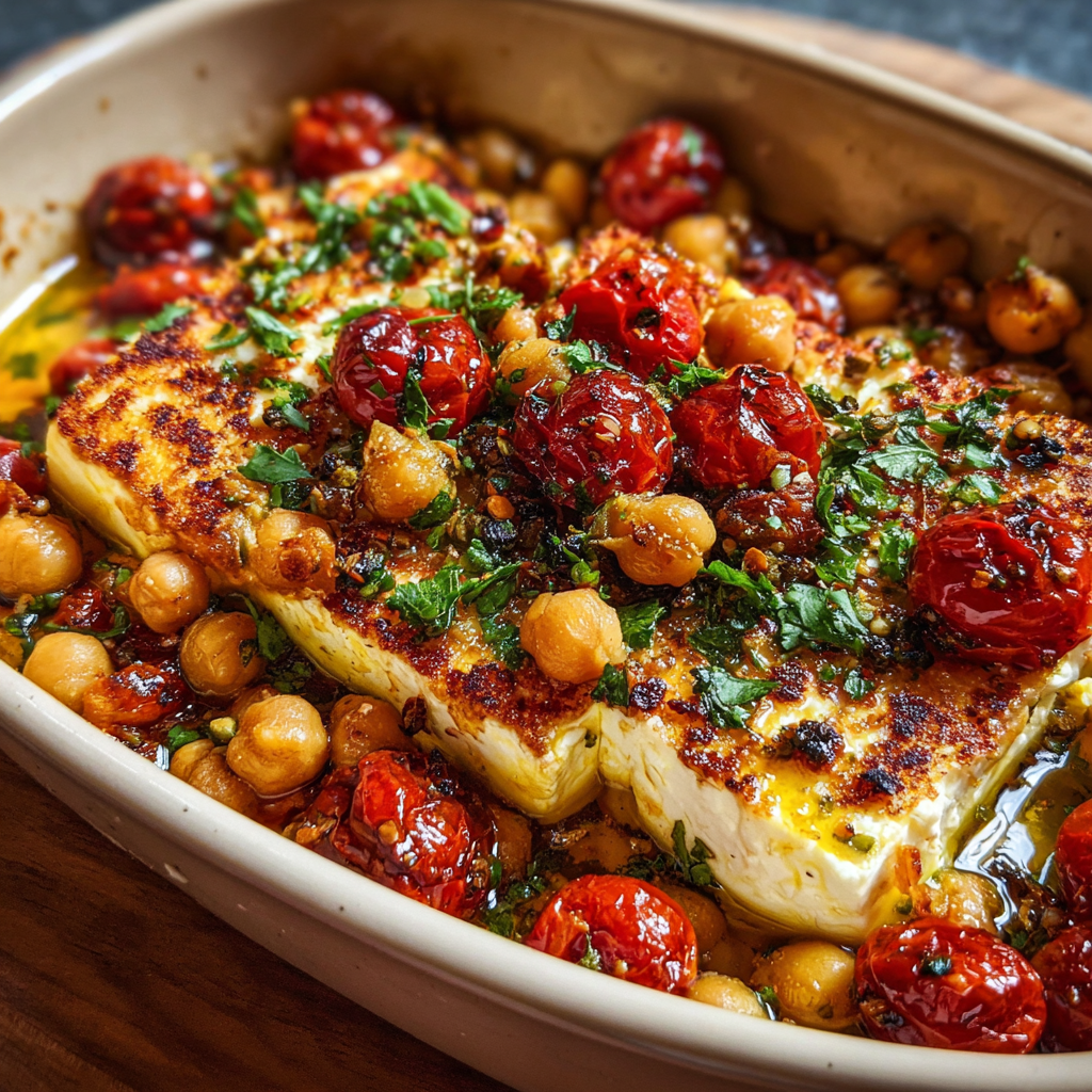 How to Make Baked Feta Chickpeas Easily