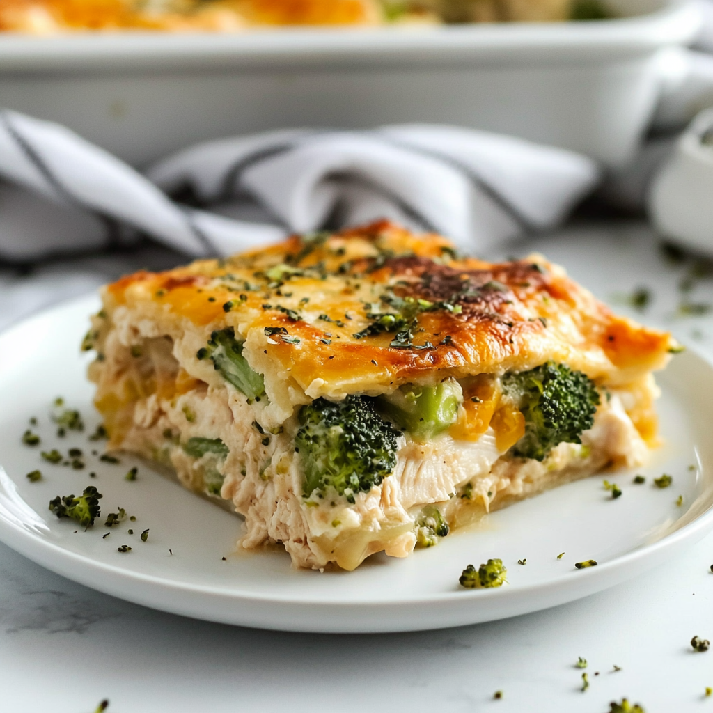 Cozy Broccoli Chicken Divan Casserole