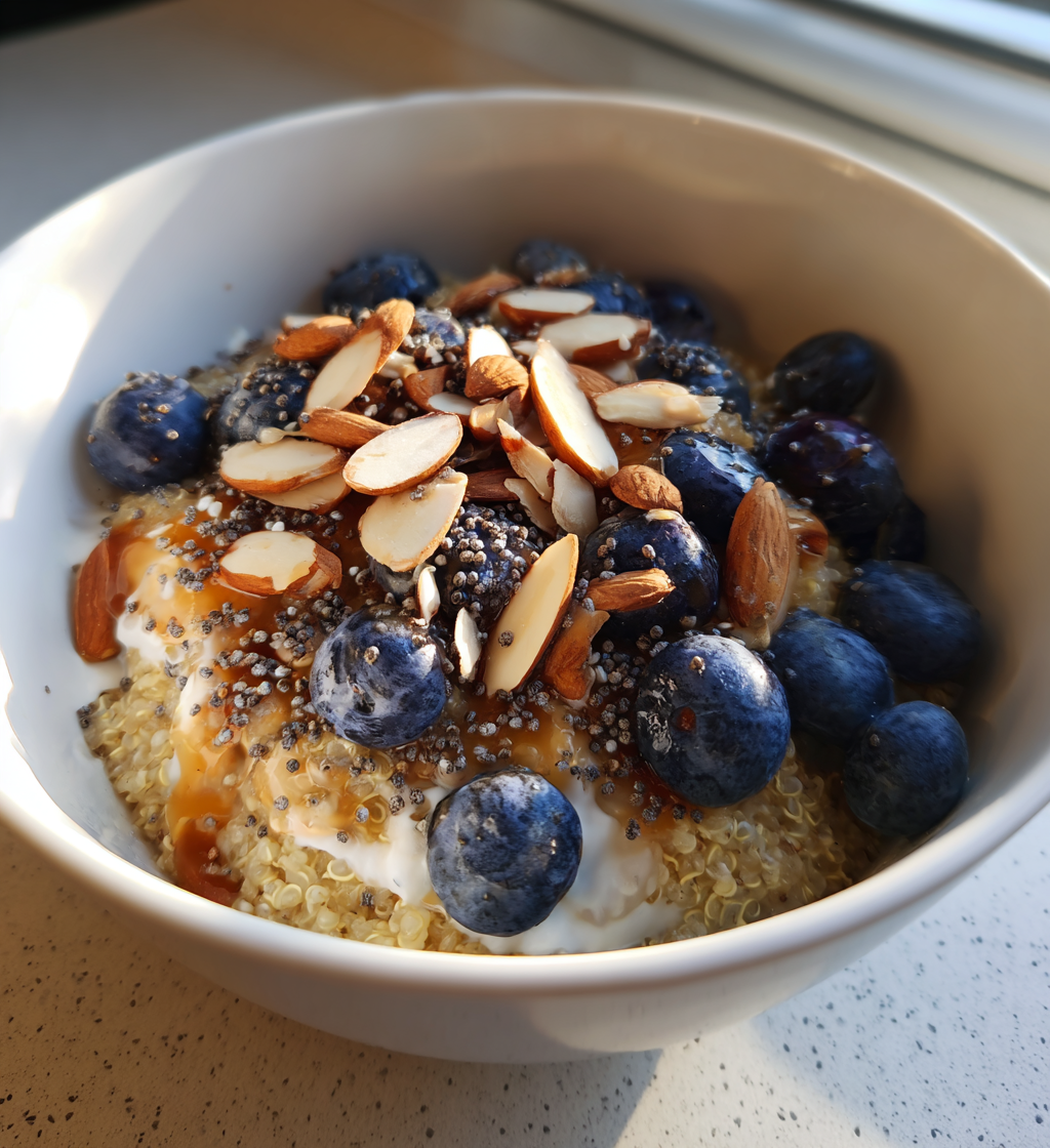 Healthy Quinoa Breakfast Bowl - detail 1