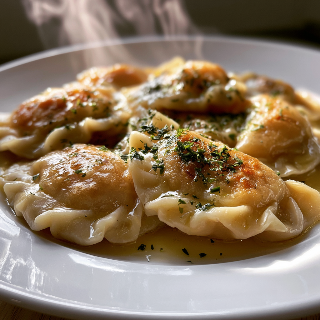 Pierogi z rybą i ziemniakami