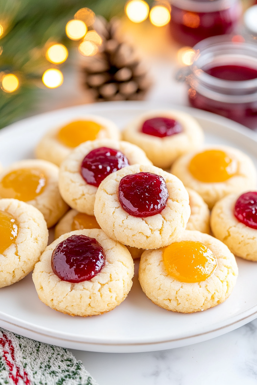 christmas cookies with jam filling